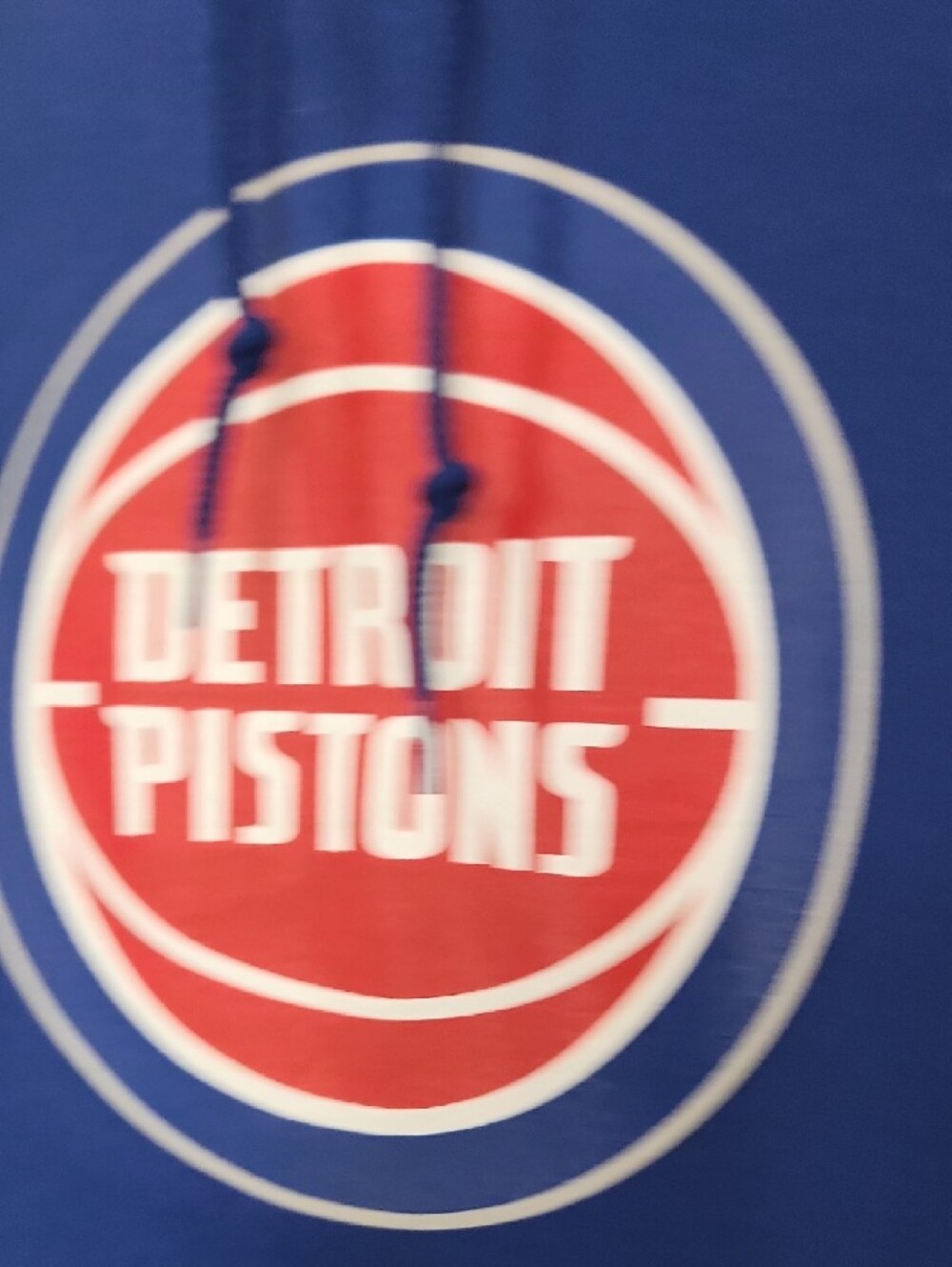 Detroit Pistons Blue Pullover Hoodie - Picture 4 of 5